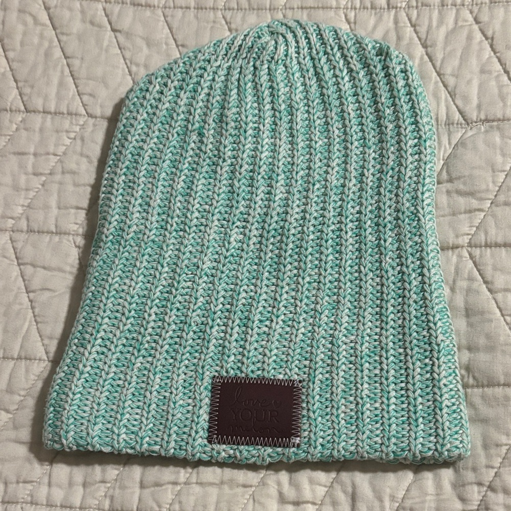 Love Your Melon EUC Mint Green Knit Beanie